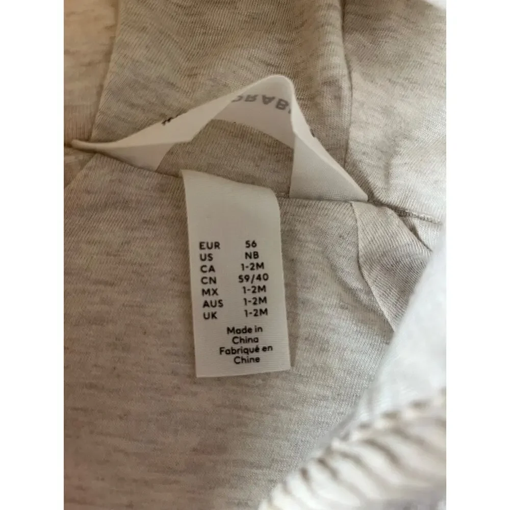 H&M Adorables Wool Teddy Sherpa Baby Bunting Hooded Cream Nordic NB 0-2M
